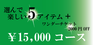 15,000円コース