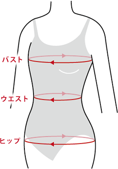 レオタード商品仕上がり寸法基準01
