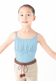 Marty Color Leotard Junior Gathered Ribon Image