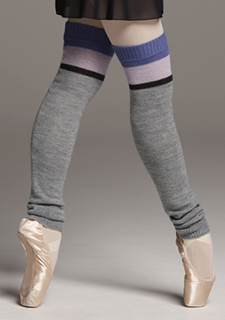 Bicolor Knit Leg Warmers Image