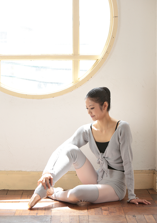 リブカシュクール+リブCotton Shorts +Stirrup Leg Warmers